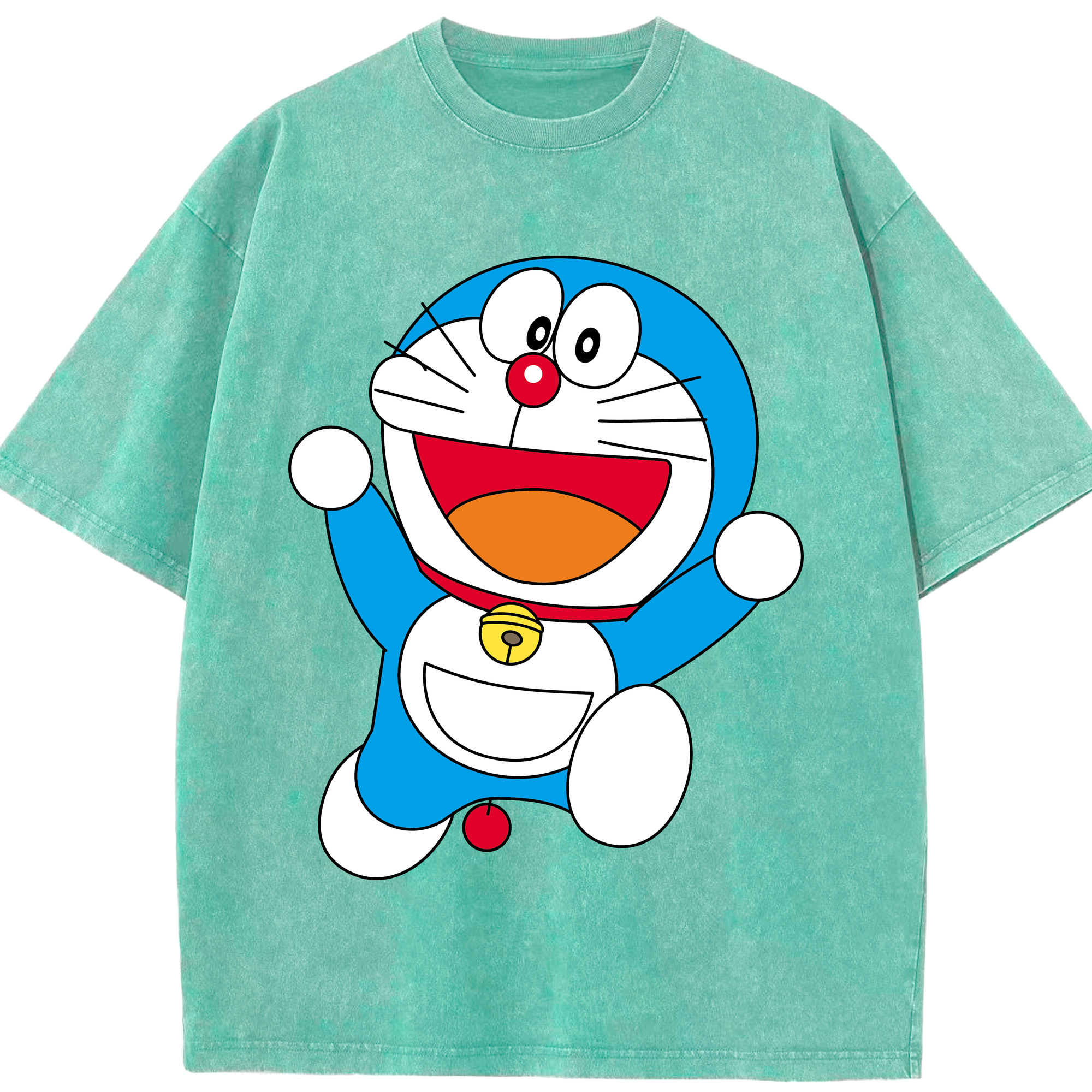 （画像用） ドラえもん Doraemon 綿100% ヴィンテージ風 半袖Tシャツ（フロントプリント）